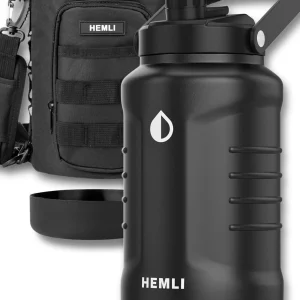 One Gallon Insulated Stainless Steel Water Bottle 128 Oz Jug Triplewalled Vacuum